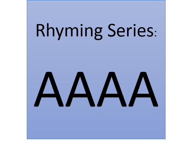 Rhyming Series Aaaa Budding Lyricists